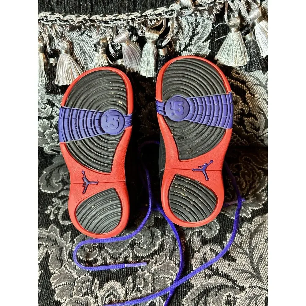 Baby Toddler Shoes Jordan Carmelos Raptor Melo Concord Black Purple Red 7C Great